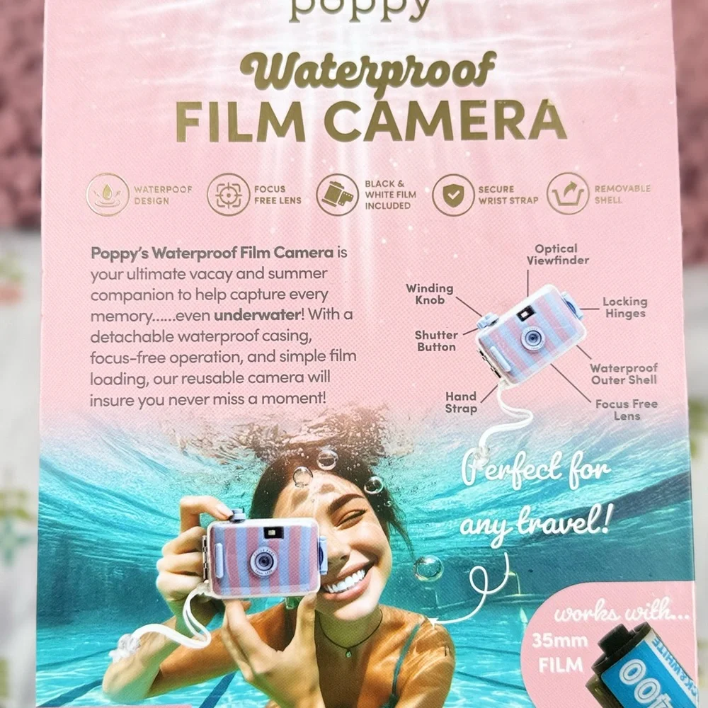 Poppy Waterproof Film Camera